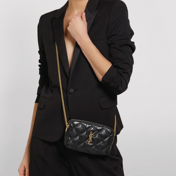 Yves Saint Laurent Becky double zip crossbody bag - Picture 4 of 13